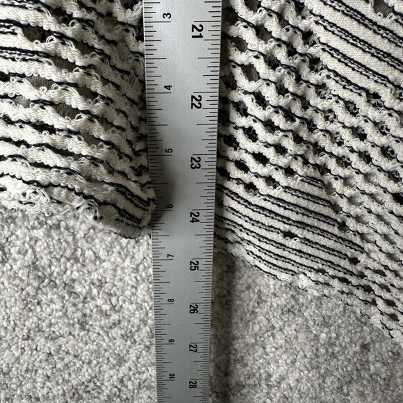 Zara Sweater Womens Small White Black Textured Knit Scoop Tank Top Patterned - Picture 5 of 8